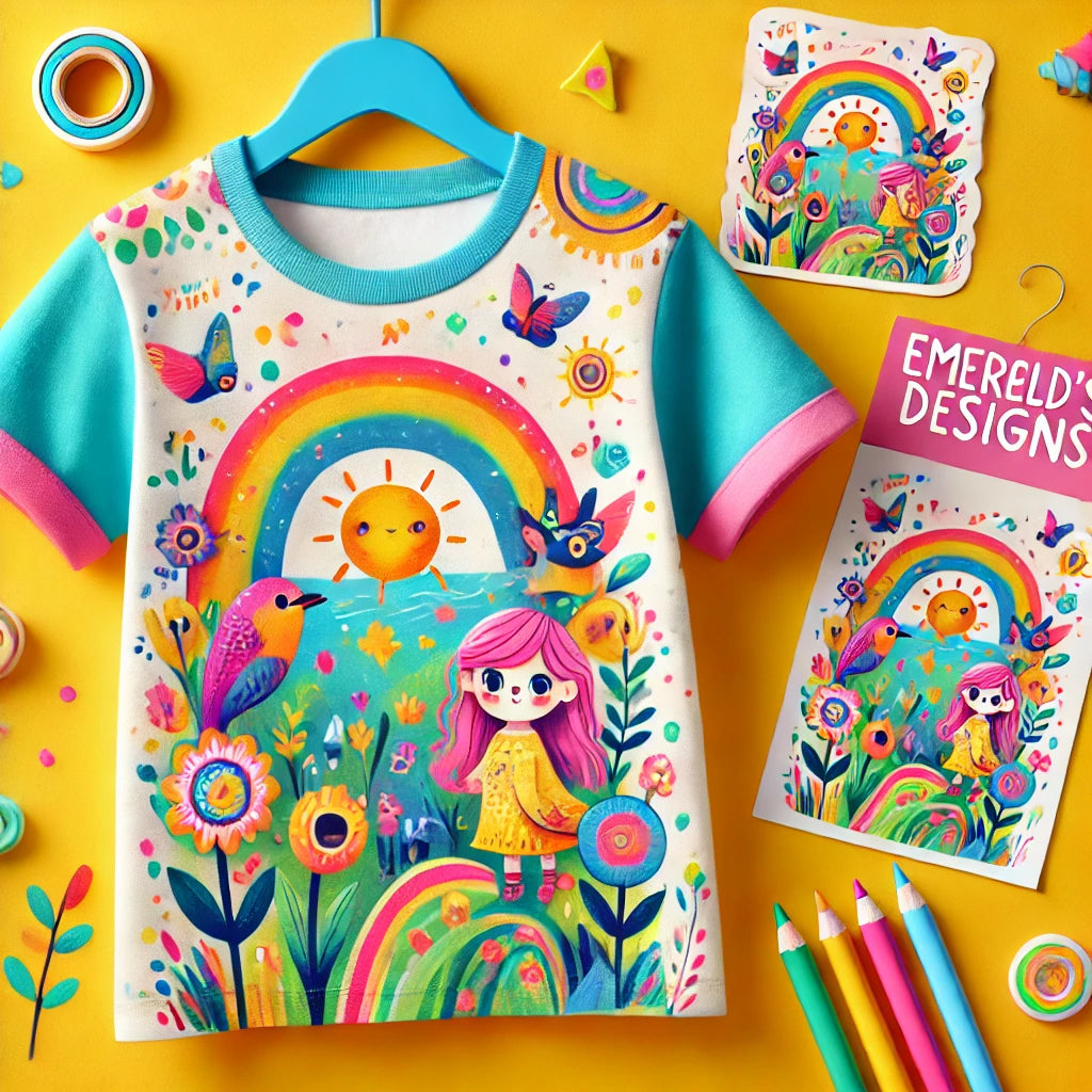Emerald’s Creative Bundle – T-Shirt & Sticker Set